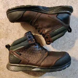 Timberland PRO Boots Reaxion Composite Safety Toe Waterproof Brown Mens Size 8 M