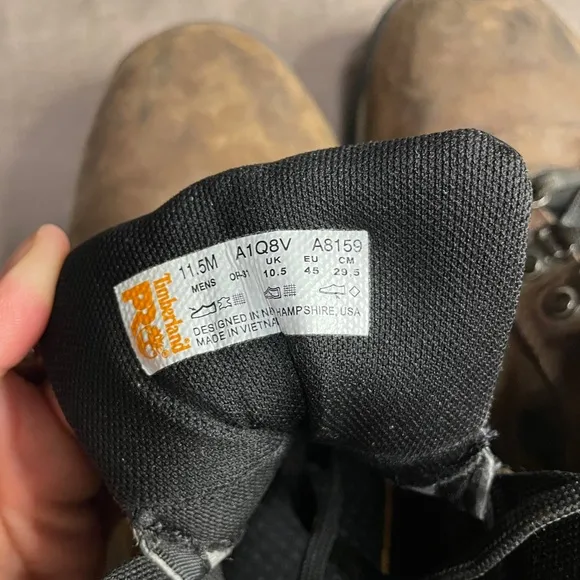 Timberland Pro Flume Mid Waterproof Outdoor Work Steel Safety Toe Boots A1Q8V