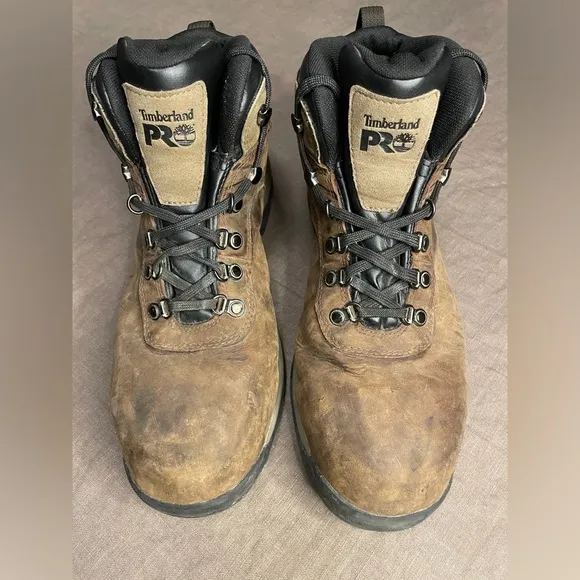 Timberland Pro Flume Mid Waterproof Outdoor Work Steel Safety Toe Boots A1Q8V