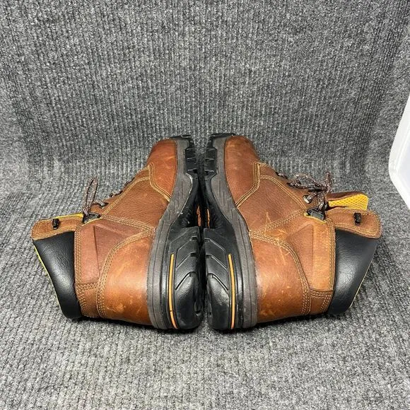 Timberland Pro Helix 6” Alloy Toe Waterproof Work Boots Brown Leather Men’s 10 M
