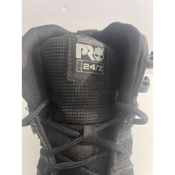 Timberland Pro Soft Toe Mens Black‎ Boots Waterproof Size 7.5M A5MHT