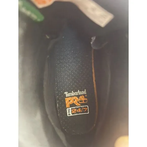 Timberland Pro Soft Toe Mens Black‎ Boots Waterproof Size 7.5M A5MHT