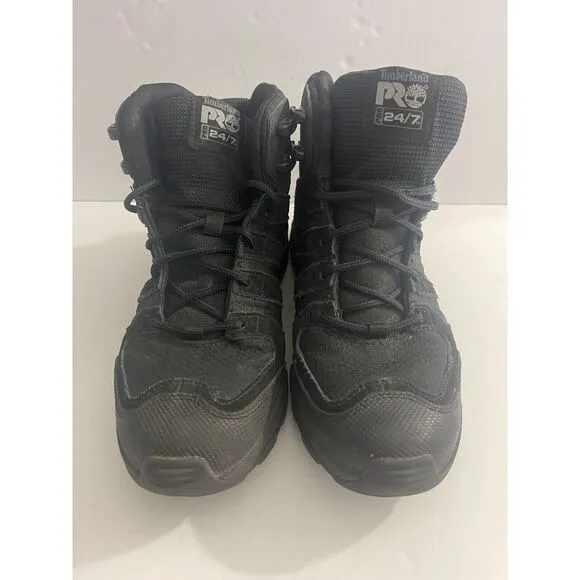 Timberland Pro Soft Toe Mens Black‎ Boots Waterproof Size 7.5M A5MHT