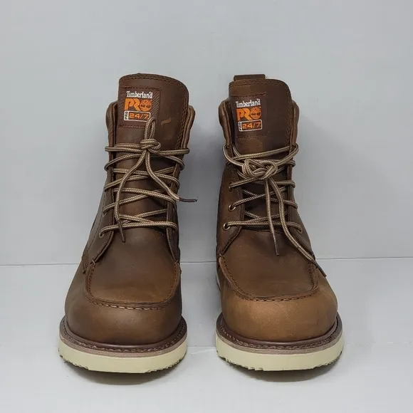 Timberland PRO Wedge 6&quot; Soft Moc-Toe Work Boots Size 13 Oil Slip Resistant New