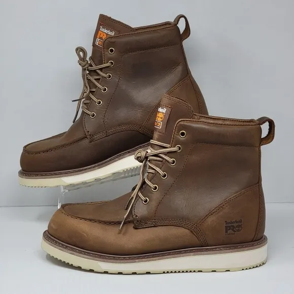 Timberland PRO Wedge 6&quot; Soft Moc-Toe Work Boots Size 13 Oil Slip Resistant New