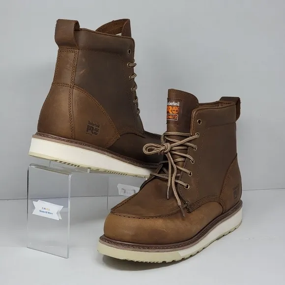 Timberland PRO Wedge 6&quot; Soft Moc-Toe Work Boots Size 13 Oil Slip Resistant New