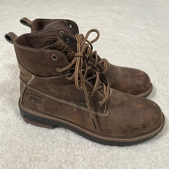 Timberland Pro Womens Hightower Alloy Safety Toe Boots 6 inch Waterproof 9