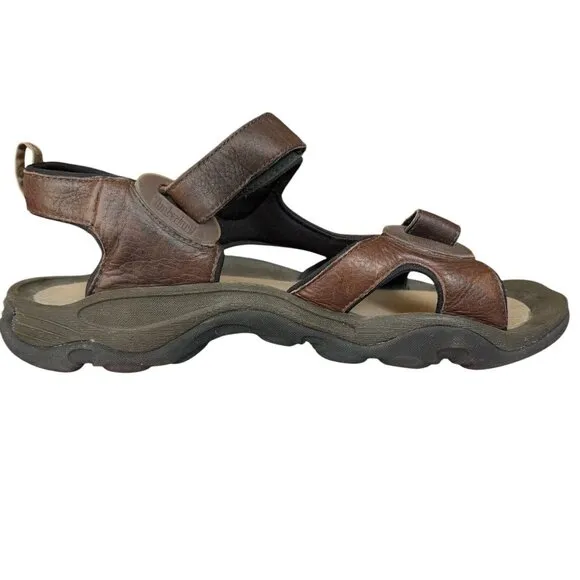 Timberland Trailway Brown Leather Sport Hiking Sandal Shoes BFSP Mens Size 13 M