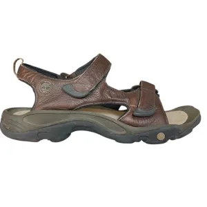 Timberland Trailway Brown Leather Sport Hiking Sandal Shoes BFSP Mens Size 13 M