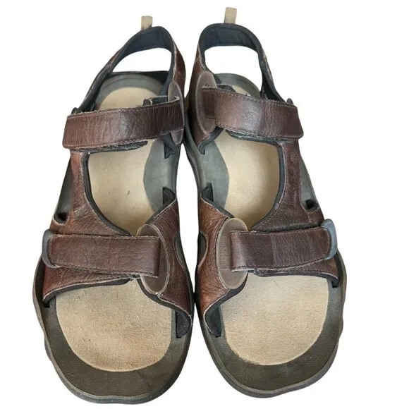 Timberland Trailway Brown Leather Sport Hiking Sandal Shoes BFSP Mens Size 13 M