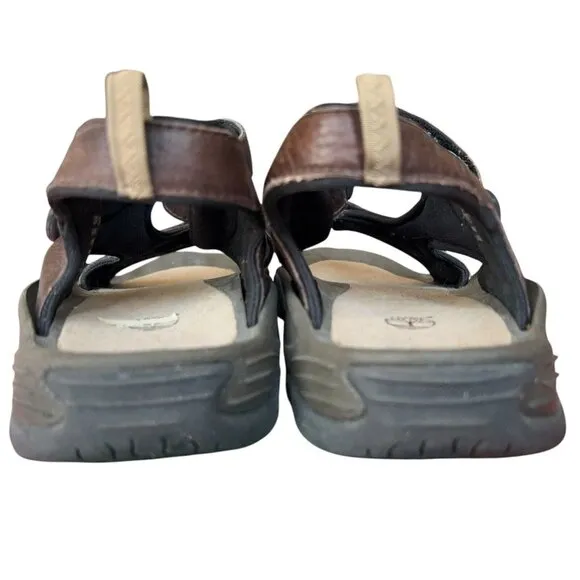 Timberland Trailway Brown Leather Sport Hiking Sandal Shoes BFSP Mens Size 13 M