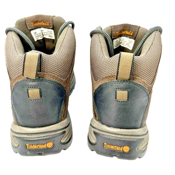 Timberland Tree White Ledge Boots Men's 9 Brown Leather Waterproof Lite EVA