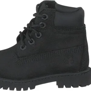 Timberland unisex-child 6&quot; Premium Waterproof Boot in Black Nubuck
