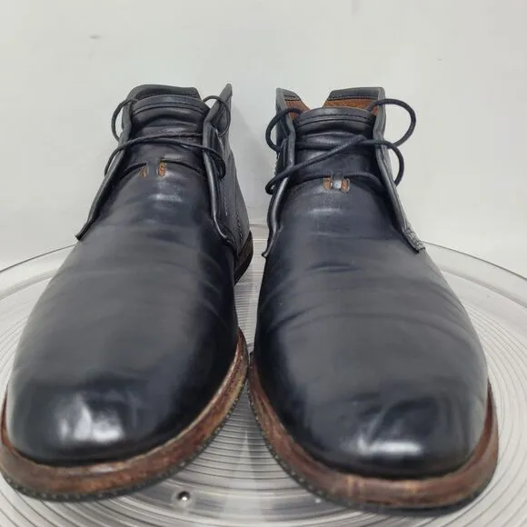 Timberland Wodehouse Mens Sz 9 75510 Black Leather Plain Toe Chukka Boots Shoes