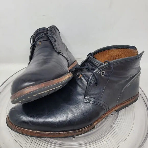 Timberland Wodehouse Mens Sz 9 75510 Black Leather Plain Toe Chukka Boots Shoes