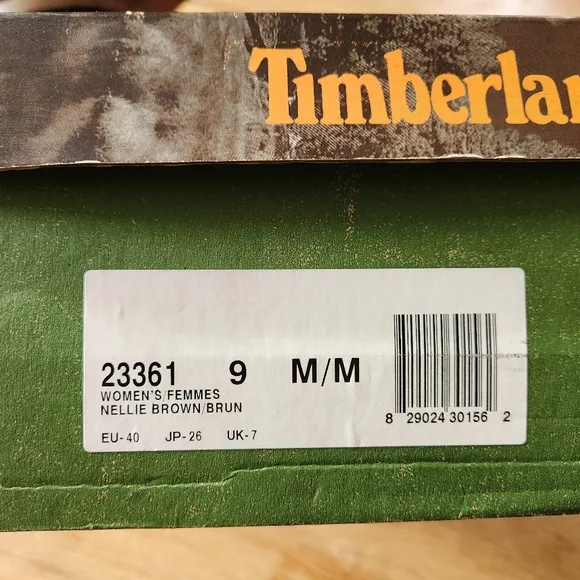 Timberland Women's Nellie Waterproof Chukka Boots in Dark Brown Logo Sz 9