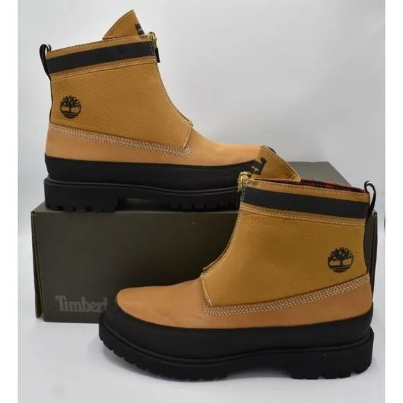 Timberland Heritage Womens Size 8.5 Modern Zip 6in Wheat Nubuck Waterproof Boots