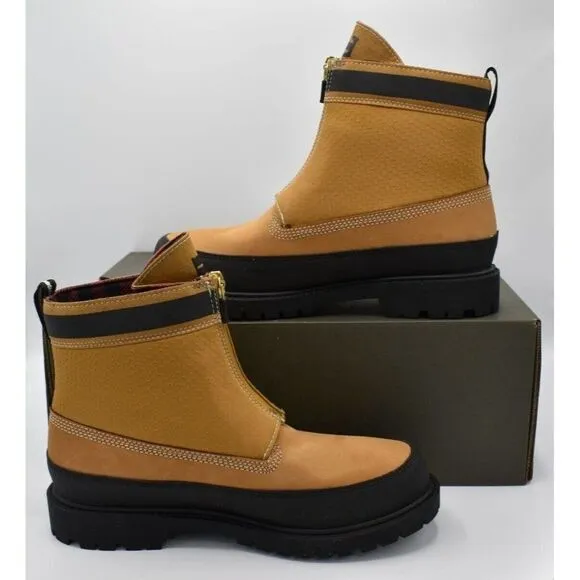 Timberland Heritage Womens Size 8.5 Modern Zip 6in Wheat Nubuck Waterproof Boots