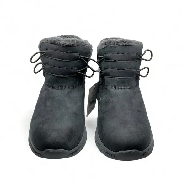 TIOSEBON Women's Winter Ankle Fur Lined Boots Anti-Slip On Resistant Booties Sho