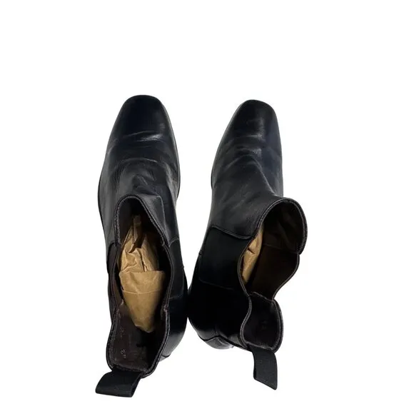 To Boot New York Mens Black Leather Chelsea Ankle Boots Size 10 SKU 7286