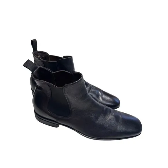 To Boot New York Mens Black Leather Chelsea Ankle Boots Size 10 SKU 7286