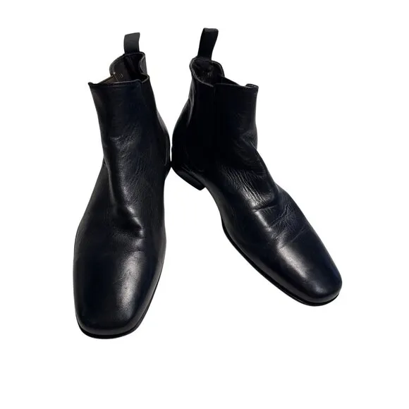 To Boot New York Mens Black Leather Chelsea Ankle Boots Size 10 SKU 7286