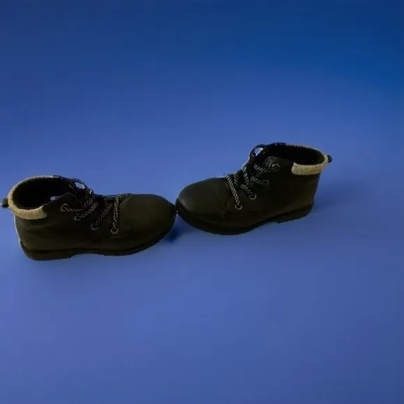 Toddler Boy's Osh Kosh B'gosh Ramon Black Boots Size 11 Great Condition