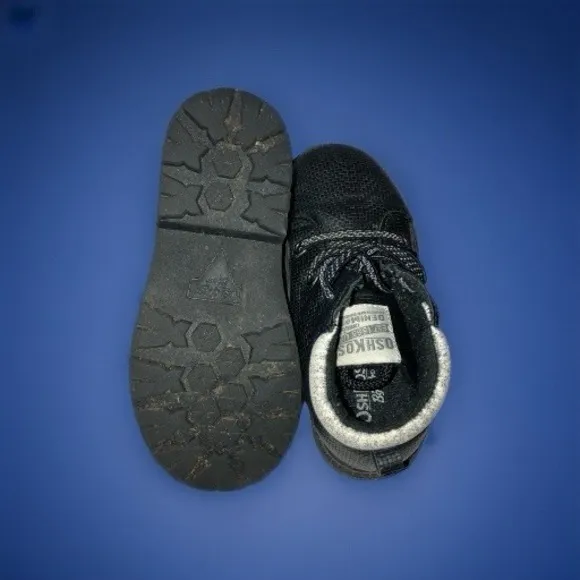 Toddler Boy's Osh Kosh B'gosh Ramon Black Boots Size 11 Great Condition