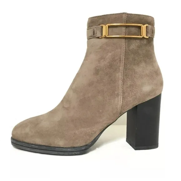 TOD'S | Gray Beige Suede Women's Boots sz 35