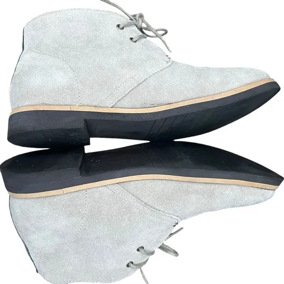 Tommy Hilfiger TMSTEN-R Men's Leather Casual Chukka Gray Boots Size 8.5