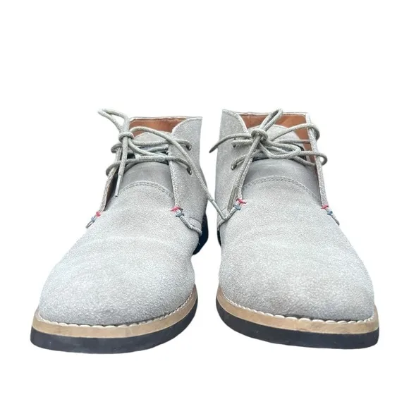 Tommy Hilfiger TMSTEN-R Men's Leather Casual Chukka Gray Boots Size 8.5