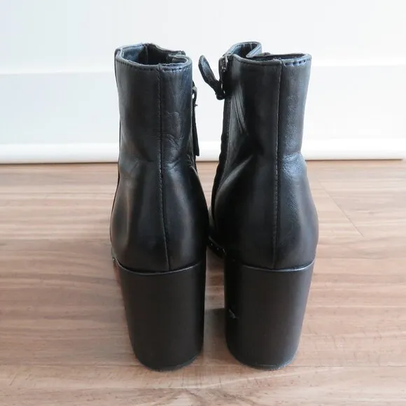 TONY BIANCO Bailey Leather Studded Booties Boots in Black Albany - Size US 6.5