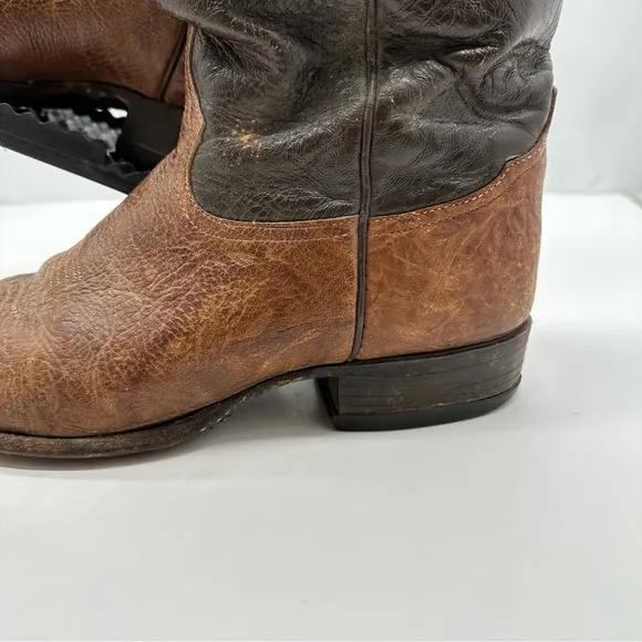 Tony Lama Boots Mens 9 EEE Shrunken Shoulder Cowboy Western Farm Work Mid Calf