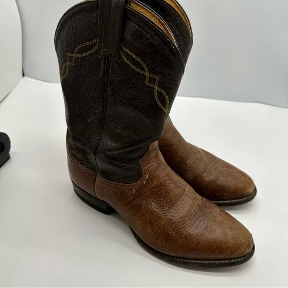 Tony Lama Boots Mens 9 EEE Shrunken Shoulder Cowboy Western Farm Work Mid Calf