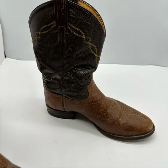 Tony Lama Boots Mens 9 EEE Shrunken Shoulder Cowboy Western Farm Work Mid Calf