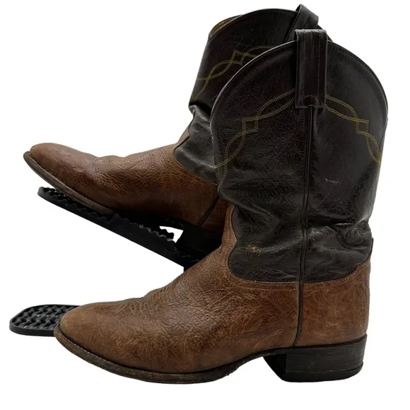 Tony Lama Boots Mens 9 EEE Shrunken Shoulder Cowboy Western Farm Work Mid Calf