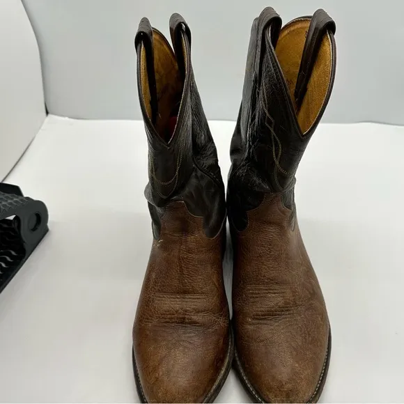 Tony Lama Boots Mens 9 EEE Shrunken Shoulder Cowboy Western Farm Work Mid Calf