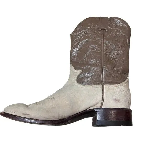 Tony Lama Made in the USA Leather Cowboy Boots Men’s Size 9 Western