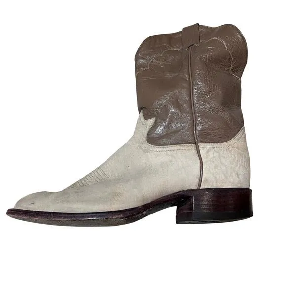 Tony Lama Made in the USA Leather Cowboy Boots Men’s Size 9 Western