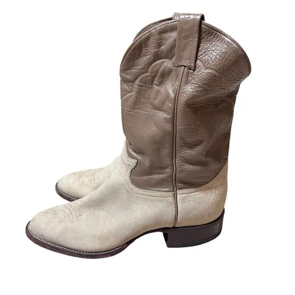 Tony Lama Made in the USA Leather Cowboy Boots Men’s Size 9 Western