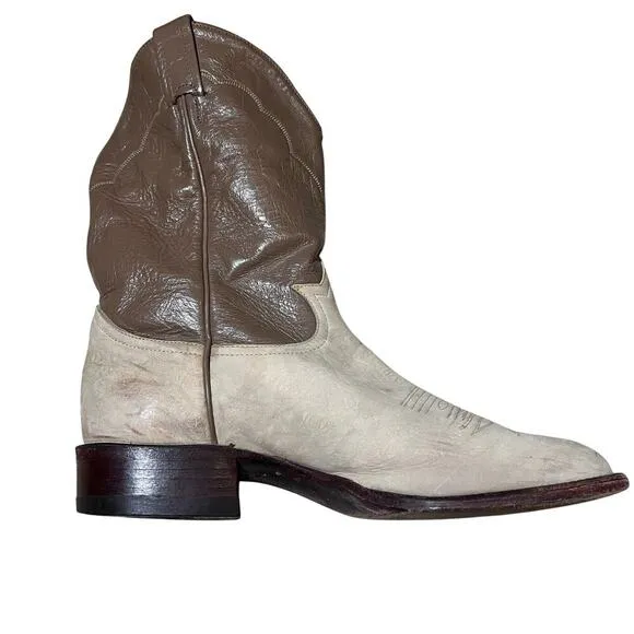 Tony Lama Made in the USA Leather Cowboy Boots Men’s Size 9 Western