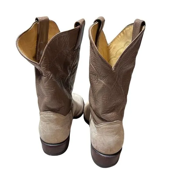 Tony Lama Made in the USA Leather Cowboy Boots Men’s Size 9 Western