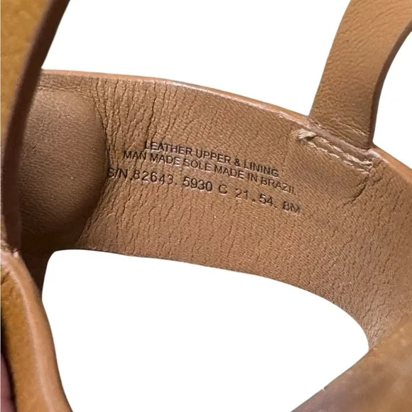 Tory Burch Benton 2 Flat Thong Sandal Women’s Brown Leather