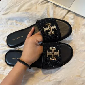 Tory Burch Black Everly Slide Sandals