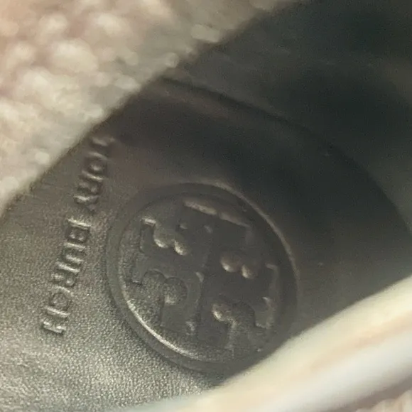 TORY BURCH Linette Smooth Leather Tall Black Wedge Knee High Riding Boots 8.5