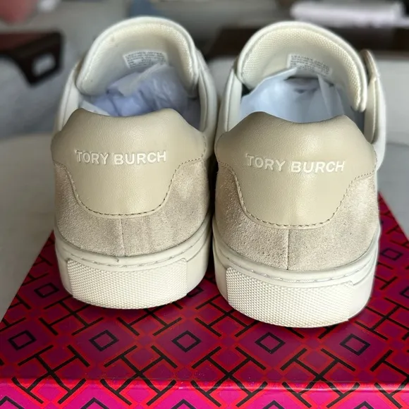 Tory Burch Men's White and Tan Sneakers