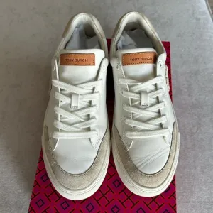 Tory Burch Men's White and Tan Sneakers