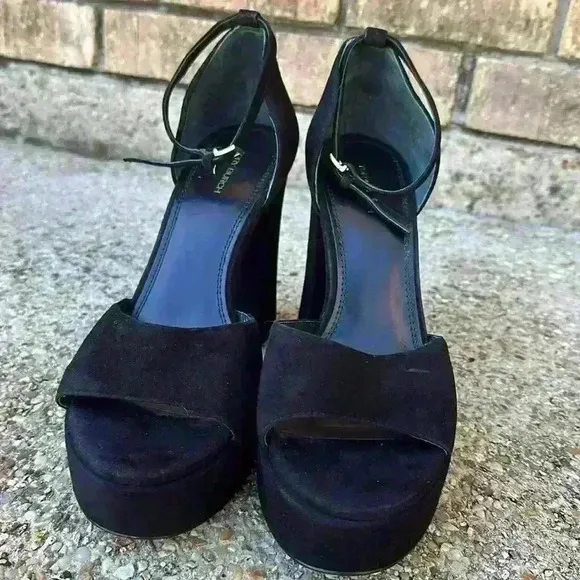Tory Burch women's ankle strap platform suede sandals size 10M