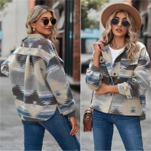 Tribal Treasures Collared Jacket - Tan