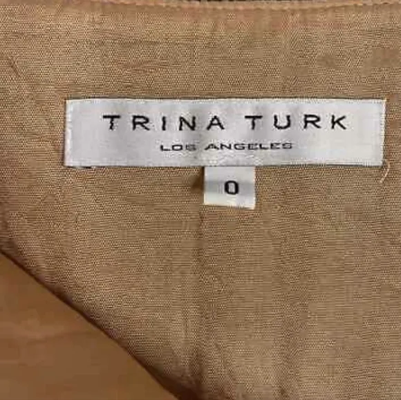Trina Turk Tiered Ruffle Tweed Multicolor Wool Skirt